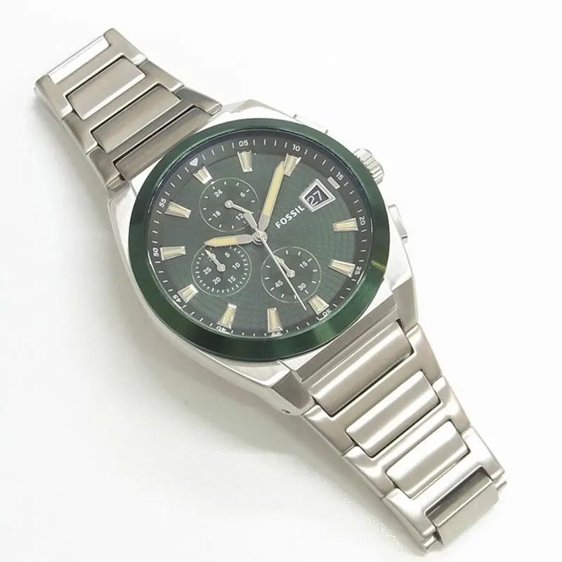 Fossil Everett Chronograph Green Dial Men’s Watch | FS5964